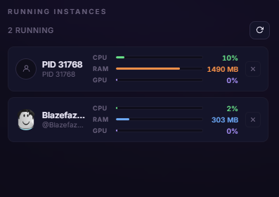 Live Monitor statistics